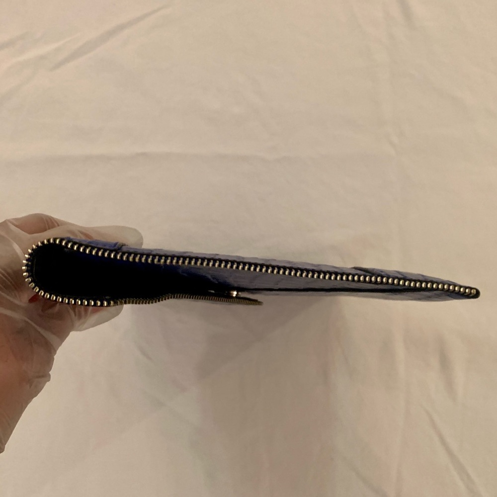 Blue Croc Rebecca Minkoff Leo Envelope Clutch! - Picture 6 of 11